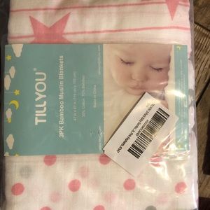 TillYou Bamboo Muslin Blanket Girl